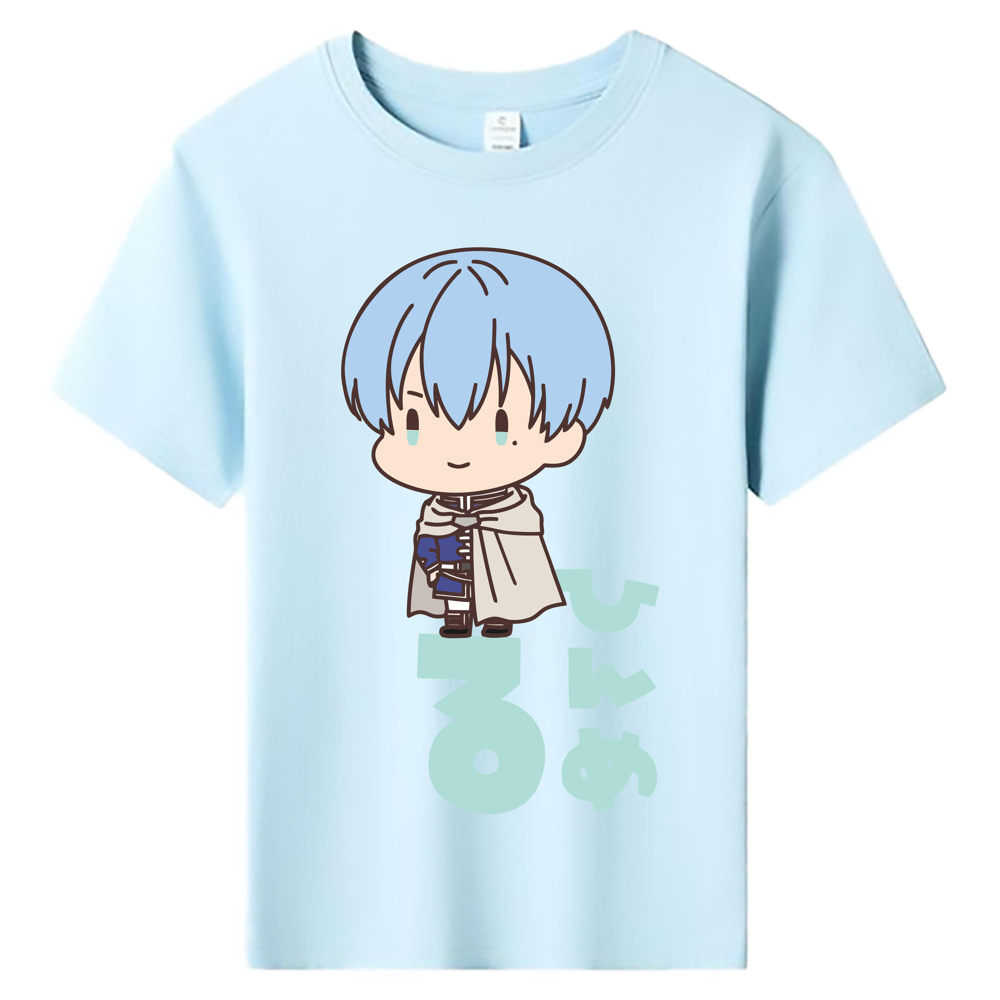 （画像用） 葬送のフリーレン Frieren 綿100％キッズTシャツ（フロントプリント）